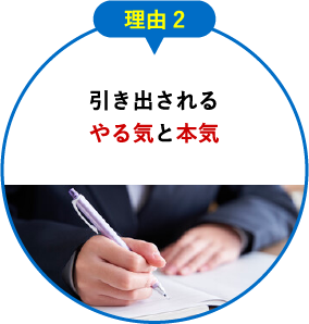 理由2 引き出されるやる気と本気